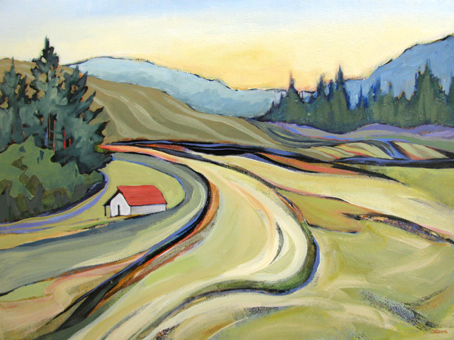 "Ryals Lane,"  painting by Carolee Clark